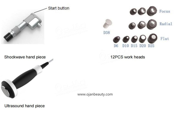 2 in 1 shockwave shock wave therapy equipment 