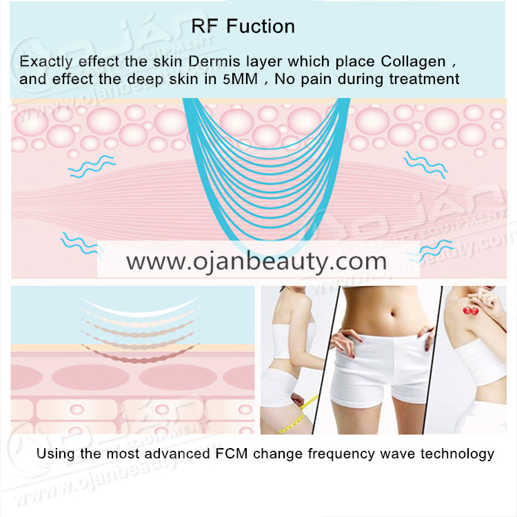 Vacuum RF roller body optimizer machine 