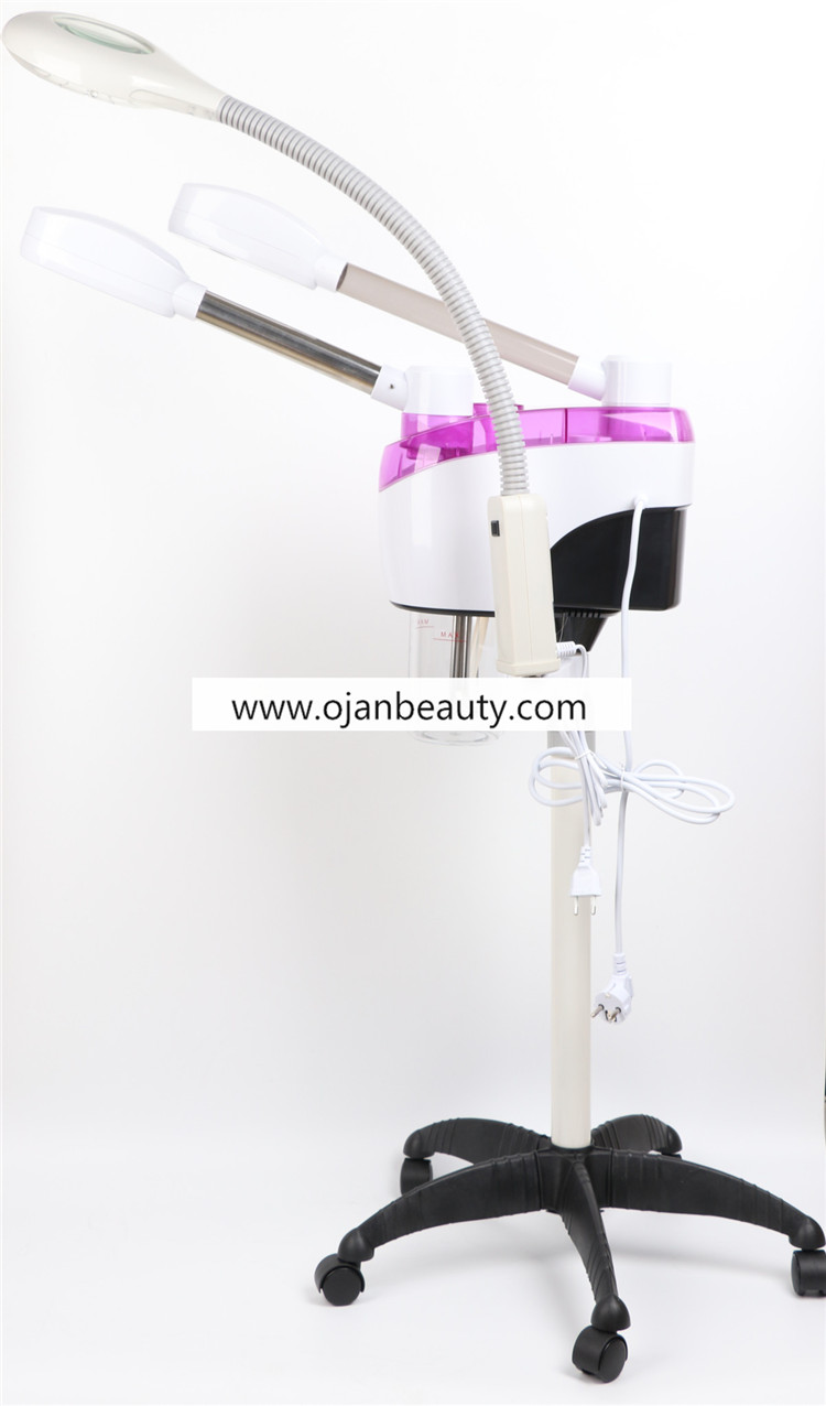 facial steamer with magnifying light